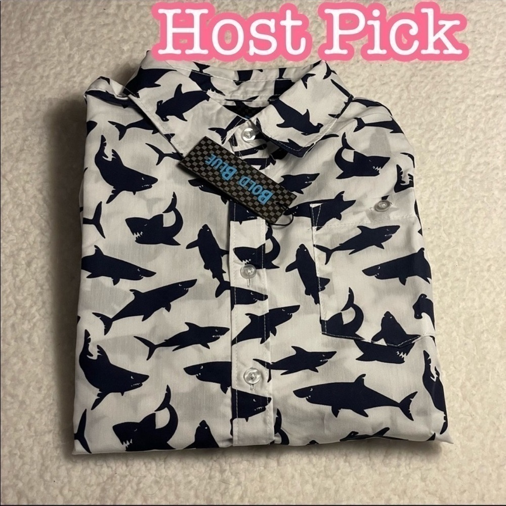 𝅺✅HOST Pick✅ Bold Blue Button Down Shirt, Medium